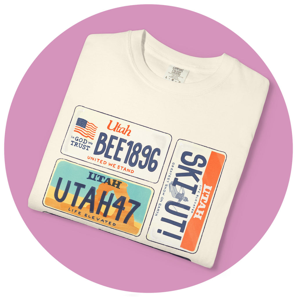 Utah License Plate Tee