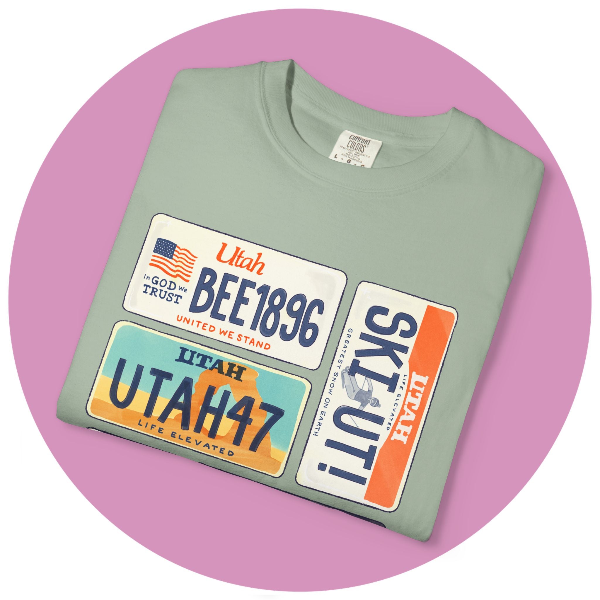 Utah License Plate Tee