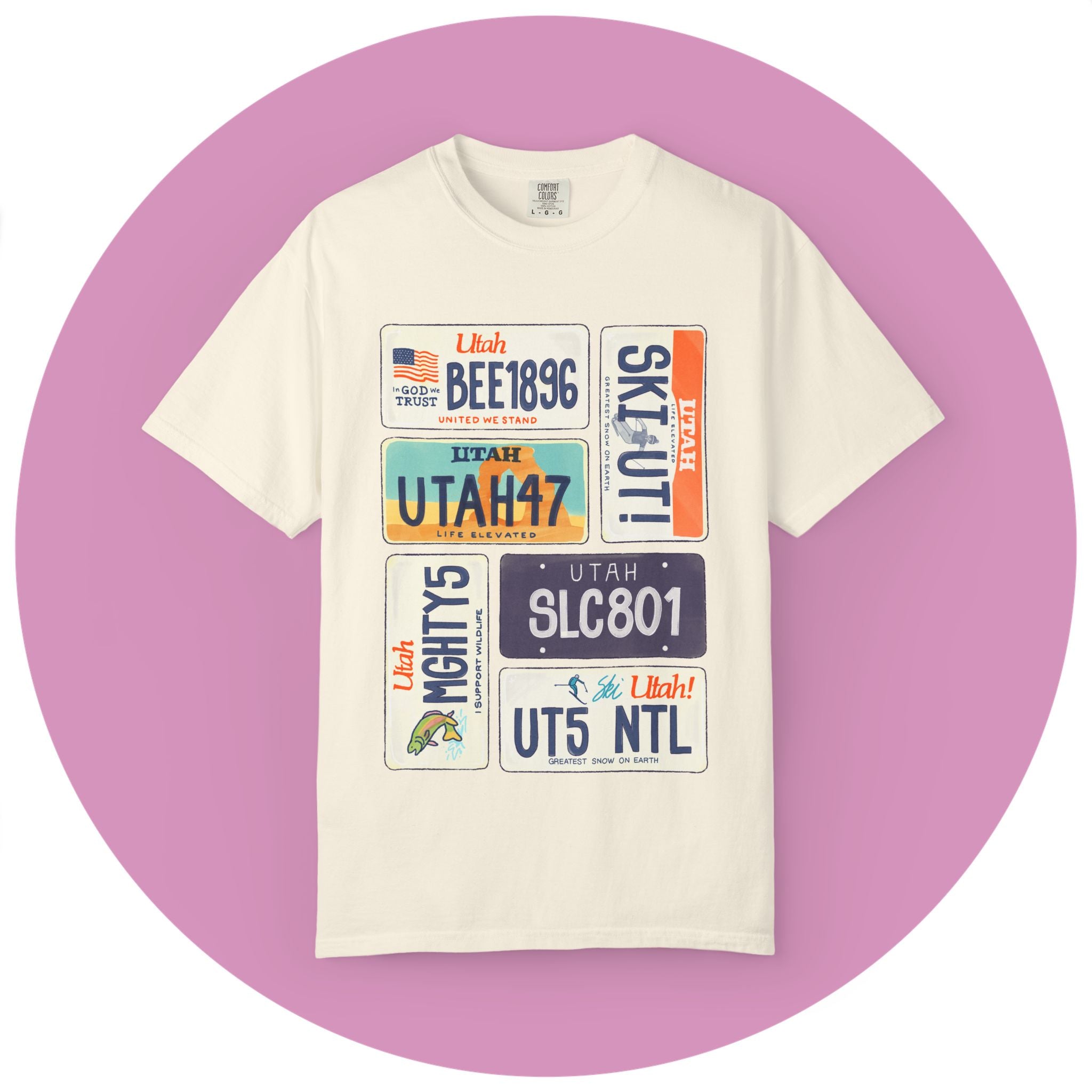 Utah License Plate Tee