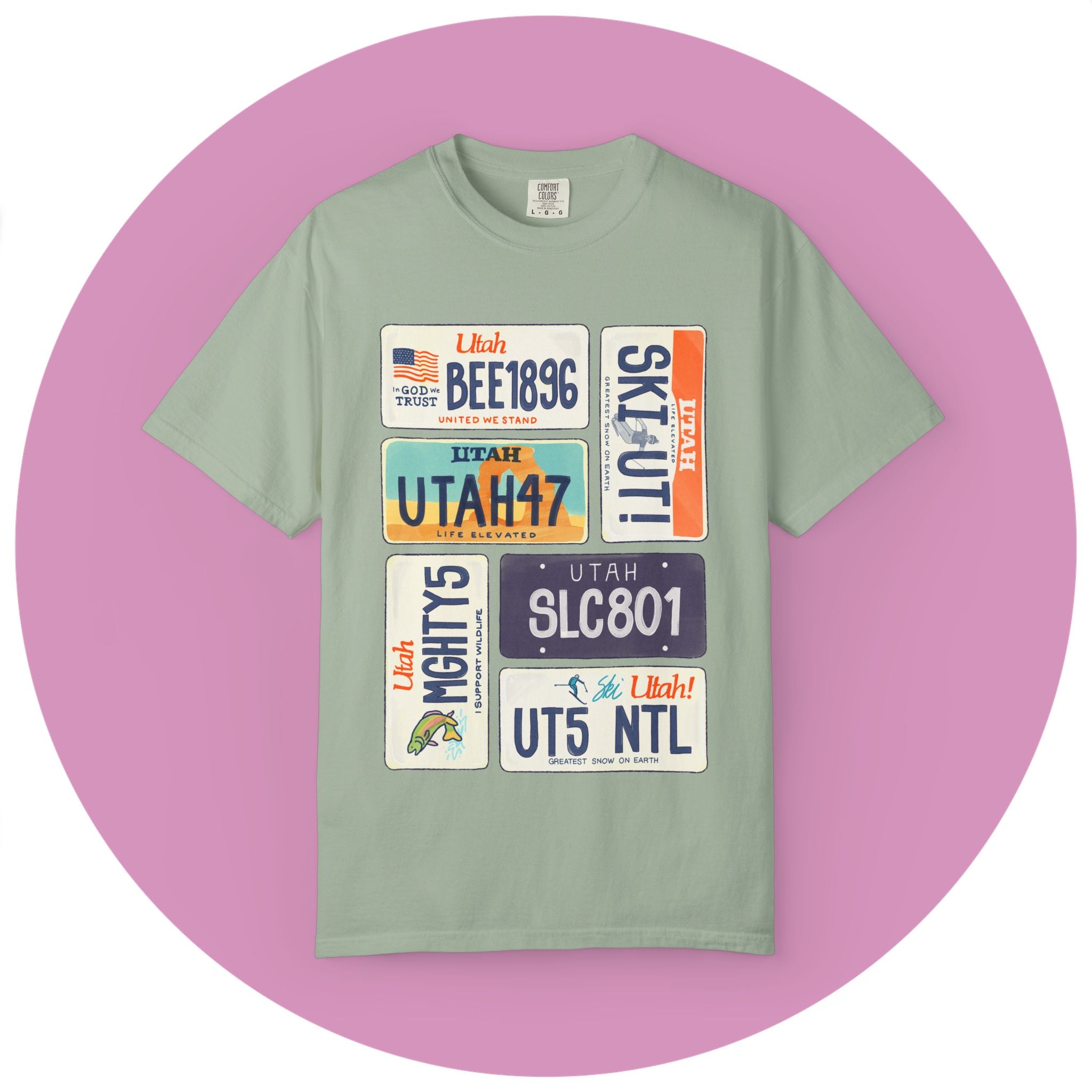 Utah License Plate Tee