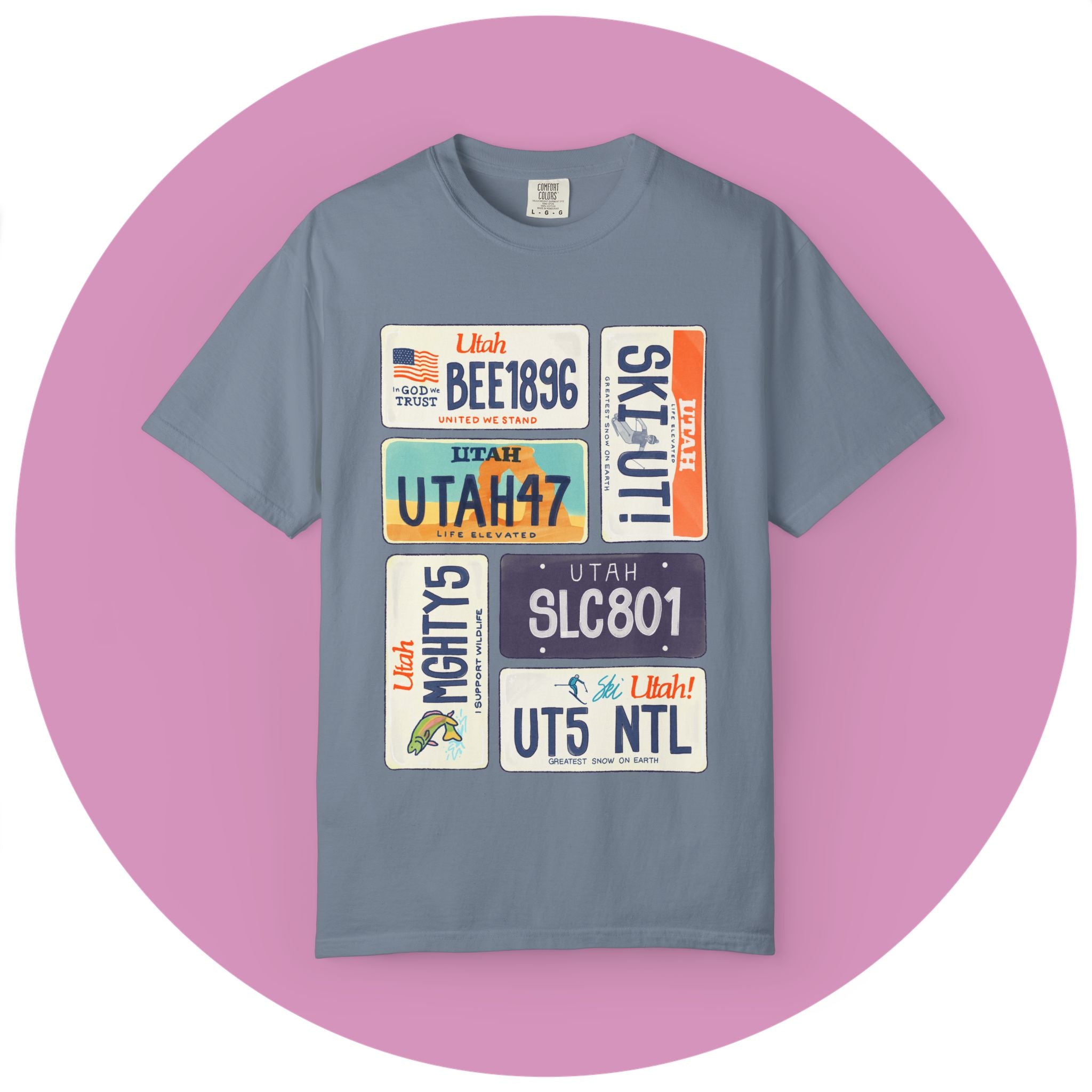 Utah License Plate Tee